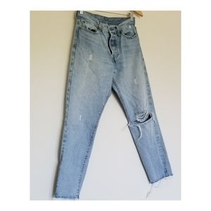 Levi's Raw Selvedge Denim Wedgie Skinny/Slim Fit
